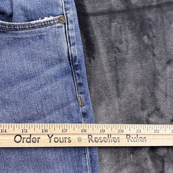 Rag & Bone Jeans Fit 2 Slim Men's 30 Medium Wash Denim Raw Hem Faded - Picture 8 of 16